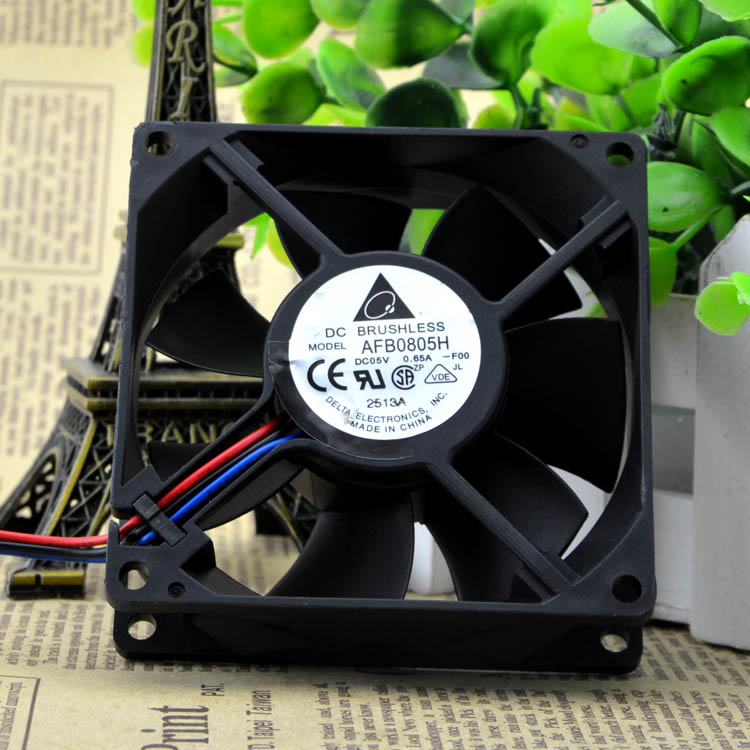 Original DELTA AFB0805H Cooling Fan 5V 0.65A 2.15W 3wires AFB0805H Fans